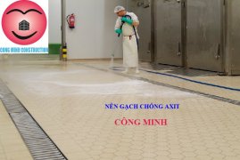 QUY TRÌNH THI CÔNG GẠCH LÁT NỀN SÀN CHỐNG AXIT
